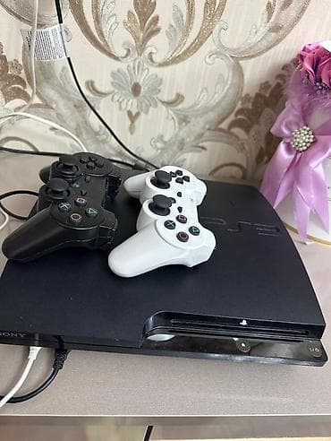 pes 5 ikinci el: Sony PlayStation 3 (PS3) Slim oyun konsolu.İcərisində 20dən çox oyun — 1