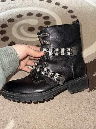 Çəkmə, Ölçü: 39, rəng - Qara, İşlənmiş — 2