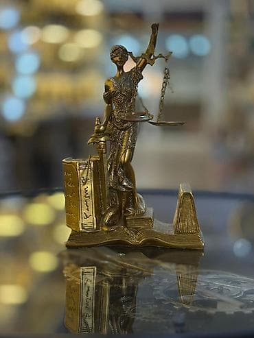 Настольные наборы: Temida (Ədalət ilahəsi) fiqurlu masaüstü aksesuar - Material: metal — 3