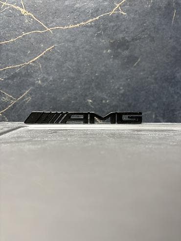 3д мебель: AMG loqolu avtomobil emblem/dekor etiketi - Model: AMG yazılı loqo - — 1