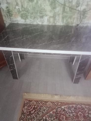 Qonaq masası, Açılmayan, Mərmər, Dördbucaq masa