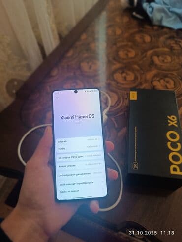 поко: Poco X6, 256 ГБ, цвет - Черный, Отпечаток пальца, Face ID — 5