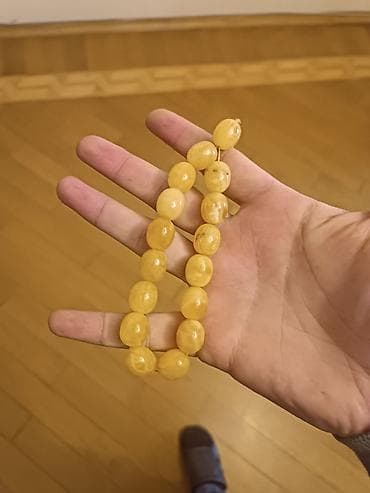 converse canta: Məhsul: Sarı rəngli təsbeh Təsviri: Kəhrəba təsbeh - Yumru-yastı — 2