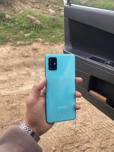 Samsung Galaxy A51, 64 GB, rəng - Mavi, Barmaq izi