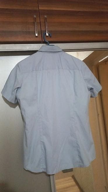 Личные вещи: Qadın köynəyi – EuroParcs loqolu - Rəng: açıq boz-mavi - Model — 2