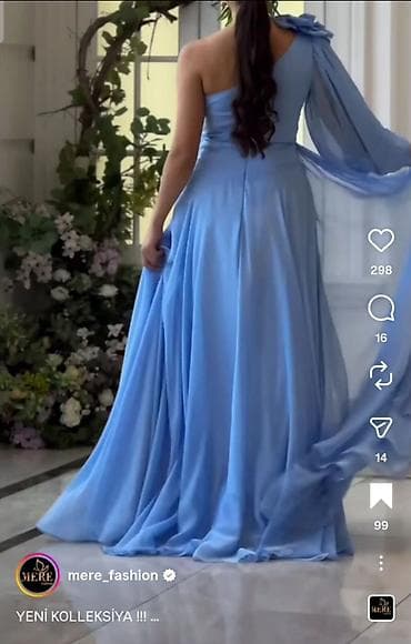 drapirovkalı ətəklər: Ziyafət donu, Maksi, M — 5