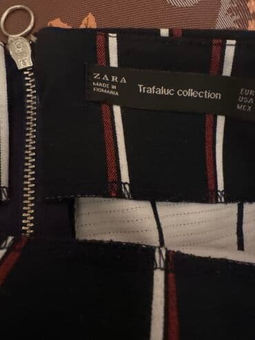 белые плиссированные юбки: Миди Юбка, Zara, L — 2