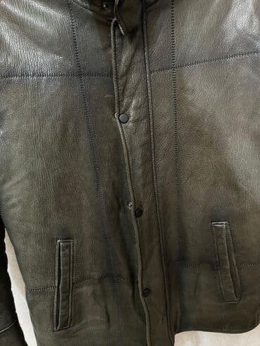 Плащи: Мужская куртка, Кожаная, Зимняя — 7