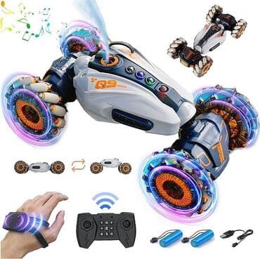 светящийся spinner (спиннер): Buxarlı oyuncaq maşın Stunt car 2277-2B Həm pult, həm də saat ilə — 1