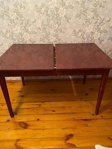 Masalar: Qonaq masası, Açılan, Taxta, Dördbucaq masa — 2