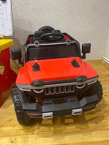 uşaq maşınlar: Uşaq üçün elektrikli off-road maşın - Rəng: qırmızı, “Mountain / Band — 2