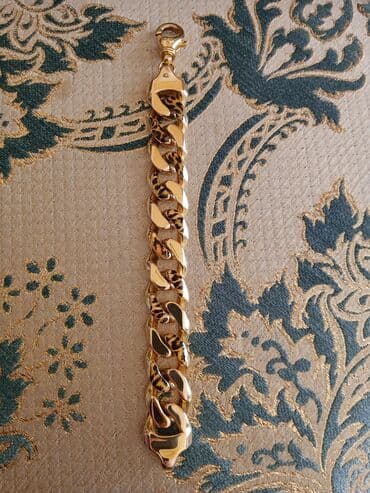 Mərmər effektli PVC panellər: Qızılı rəngdə zəncir formasında dəst – qolbaq və sırğalar - Tərkib — 4