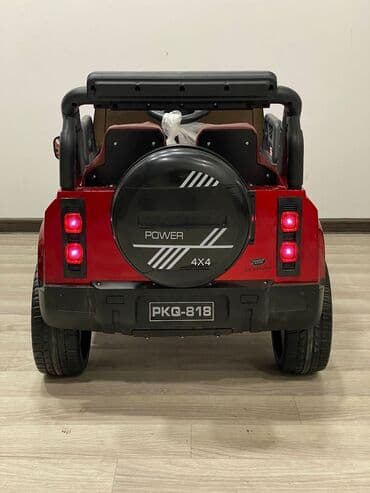 maşınlar uşaq üçün: Əsl Jeep uşaq maşını. Land Rover Defnedre 😎 12 V Güclü Batareya 4 — 4