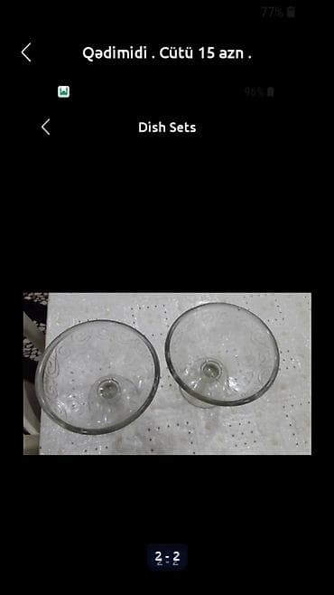 Otaq bitkiləri: Qədimidi. Rusiyanındı. Heçvaxt istifadə edilməyib. Təzədi. Cütü 10 azn — 2