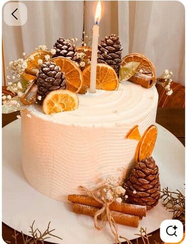 karaca tort qabı: Mövsümi dekorlu, fərdi dizayn tortlar - Stil: Minimal və “naked cake” — 1