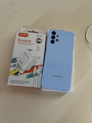 samsung tab e: Samsung Galaxy A13, 64 GB, rəng - Göy, Barmaq izi, Face ID — 6