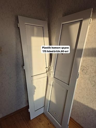plastik qapl: *qiyməti 50 manat* *ünvan Hövsan z⁹⁰kod2616👩🏻‍💻*Plastik hamam qapısı — 1