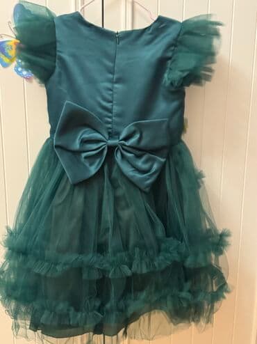 qizlar ucun toy paltarlari: 1 dəfə tədbirə istifadə olunub,120cm boy üçün,4-5 yaş üzərində — 3