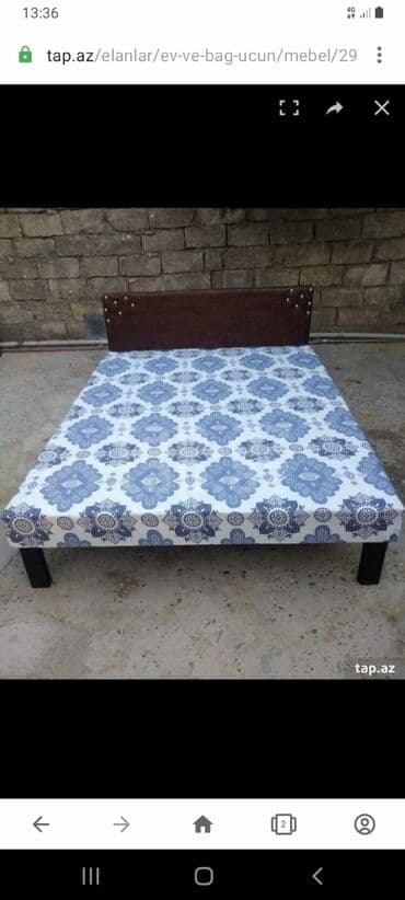 Çarpayı təzə
1 nəfərlik 60 manat
2 nəfərlik 110 manat
Vopçat aktivdir — 1