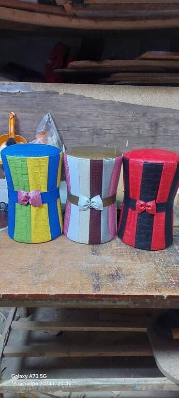 stul işlənmiş: Pufik oturacaq, Nabuk, Kredit yoxdur, Ödənişli çatdırılma — 6