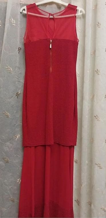 Paltolar: Qırmızı axşam geyimi – BLACK, ölçü 42 - Model: İki hissəli görünüşlü — 1