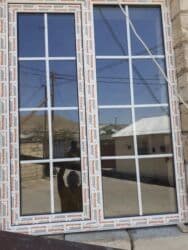 şuşe qapi: Yeni İkiqat şüşə paketi Plastik pəncərə, Еni: 2 sm, Uzunluğu: 5 sm, Ödənişli quraşdırma — 5