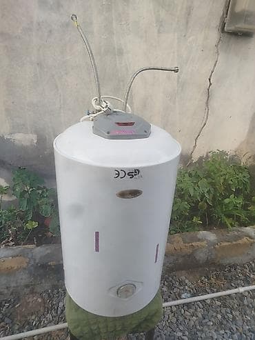 su çə: 80 litir Elektrik su qızdırıcısı (boyler) - Silindrik, şaquli — 1