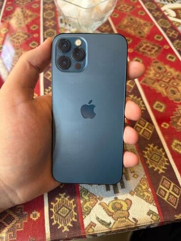 iphone 12 pro max islenmis qiymeti: IPhone 12 Pro, 128 GB, Pacific Blue, Face ID — 1