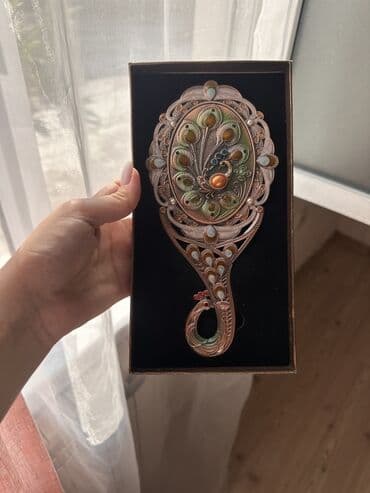 Süni güllər: Güzgü Masaüstü, Oval, Dekorativ, Naxışlı — 2