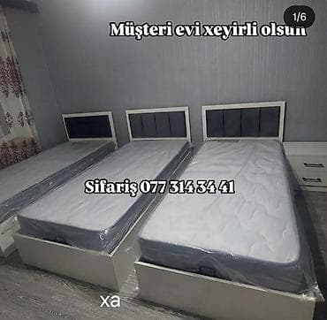 kravat basligi: Üç ədəd tək nəfərlik çarpayı dəsti - Rəng: ağ karkas, tünd — 1