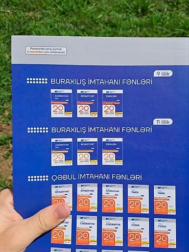 saat alan: 20 sınaq riyaziyyat (qəbul üçün) 2ci qrup. qəti işlədilnəyib. 6 manata — 2