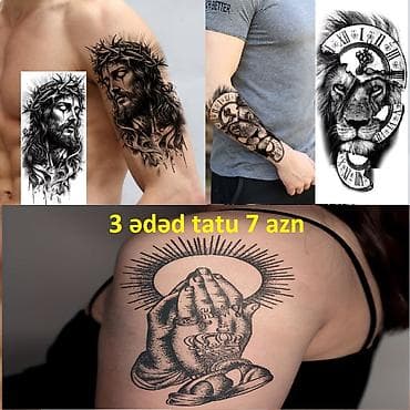 Müvəqqəti döymə (nakolka) stikerləri – suya davamlı, 1 həftədən çox