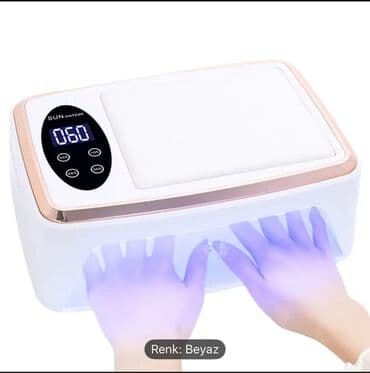 Dırnaq lakını qurutmaq üçün istifadə olunan, ağ rəngli, yığcam UV LED