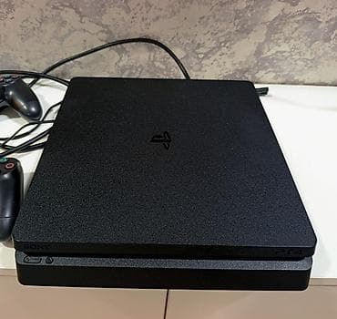 playst: PS4 slim 500gb plombu üzərində, 2 pult +10 oyun hesab — 3