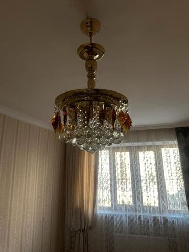 lyustralar 2022: Çılçıraq, 5 lampa, Xrustal — 3