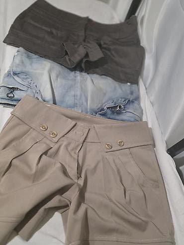 qadin ucun: Qadın şort dəsti – 3 ədəd Birlikdə Satılır 10 Azn Ölçü: 38 Vəziyyət — 1