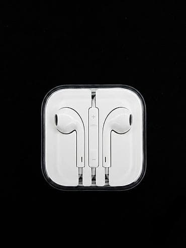 qulaqciq bluetooth: İşlənmiş Simli Qulaqcıqlar, Apple, rəng - Ağ — 2