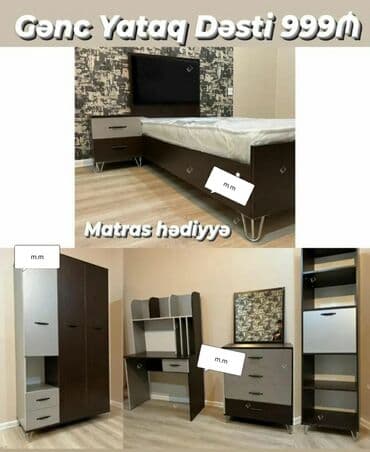 termo tumba: İkinəfərlik çarpayı, Dolab, Termo, 2 tumba, Azərbaycan, Yeni — 2