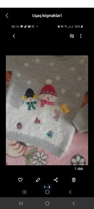 toxunma jilet modelleri: LC Waikiki qız uşağı üçün sviter - Ölçü: 5-6 yaş, 110-116 sm — 1