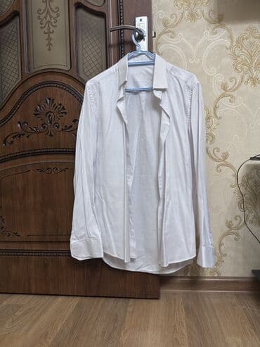 ağ kişi krossovkaları: Köynək, M, rəng - Ağ — 2