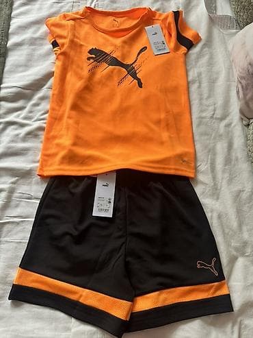 Puma uşaq idman dəsti - Brend: Puma - 2 parça: qısaqol idman köynəyi