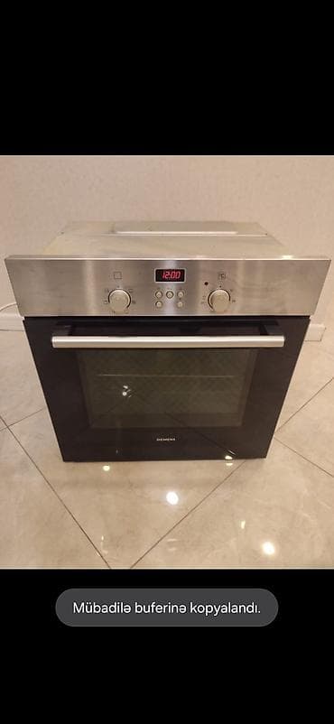 Duxovka Siemens, Elektrik, rəng - Qara, Quraşdırılan