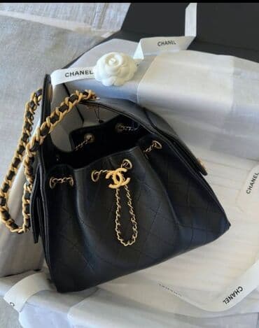 Yeni son model sumka iki reng qara, karicni