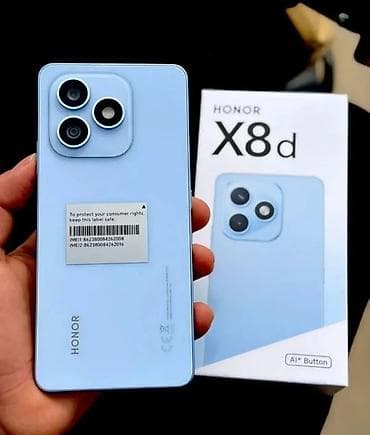 Honor 128 GB, rəng - Mavi, Hissə-hissə ödəniş, Sensor, Barmaq izi