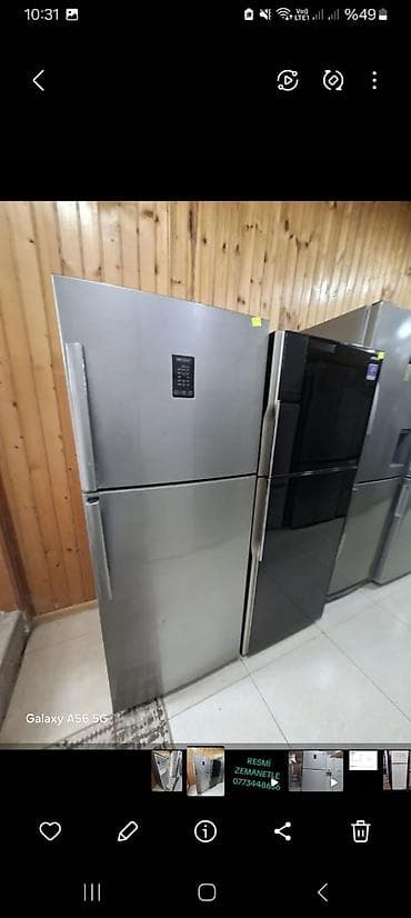 ucuz soyducu: İki qapılı, paslanmayan polad (inox) korpuslu soyuducu - Yuxarıda — 1