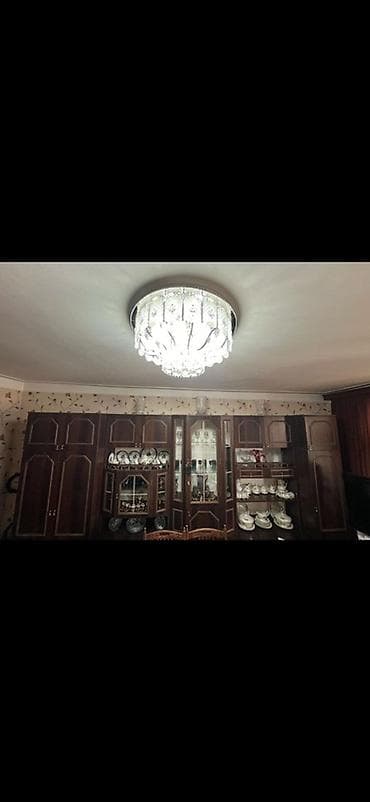 Led Çılçıraq, 4 və daha çox lampa, Xrustal