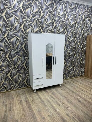 dolab satisi: Yeni, Açılan, 3 qapılı Düz dolab, Qarderob, paltar dolabı — 9