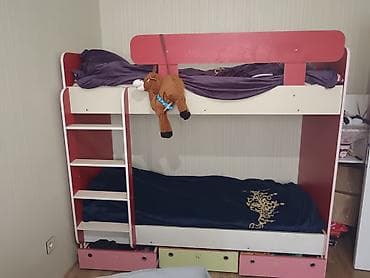 carpayi olculeri: Oğlan və qız üçün, Çarpayı, Matrassız, Siyirməli, Laminat — 1