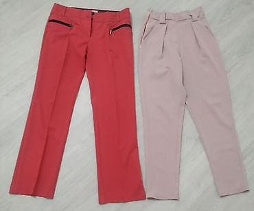 Qırmızı 38 razmer klassik şalvar çəhrayı (rozvi) 36 razmer. Kəmərləri