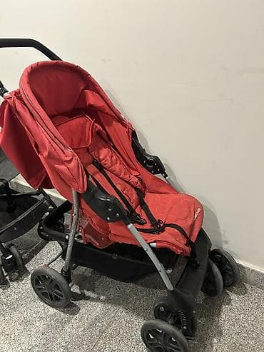 araba: Mothercare uşaq arabası – qırmızı rəng - Tip: yüngül gəzinti arabası — 3